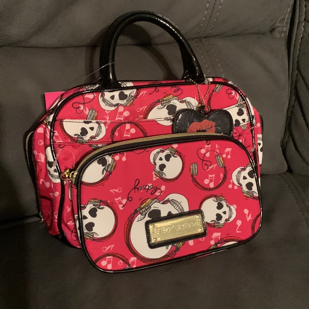 Betsey Johnson 2 piece Music Head Weekender